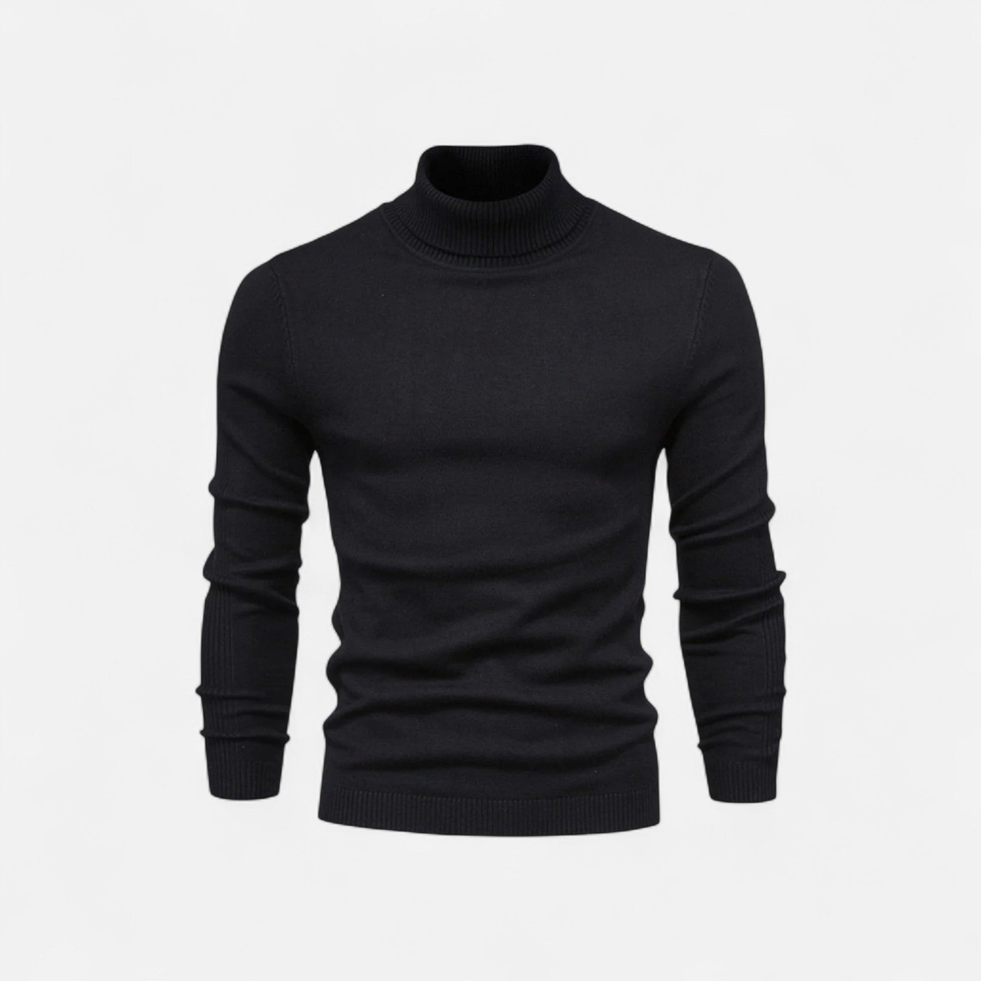 Diego | Suéter de Cuello Alto de Algodón para Hombre con Estilo Atemporal 4