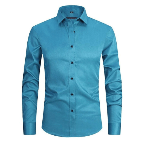 Ethan | Camisa Moderna Elástica para Hombre, Antirarrugas, Corte Ajustado 10