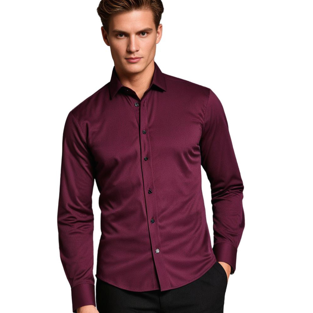 Ethan | Elegante Camisa Slim Fit de Manga Larga para Hombre 1