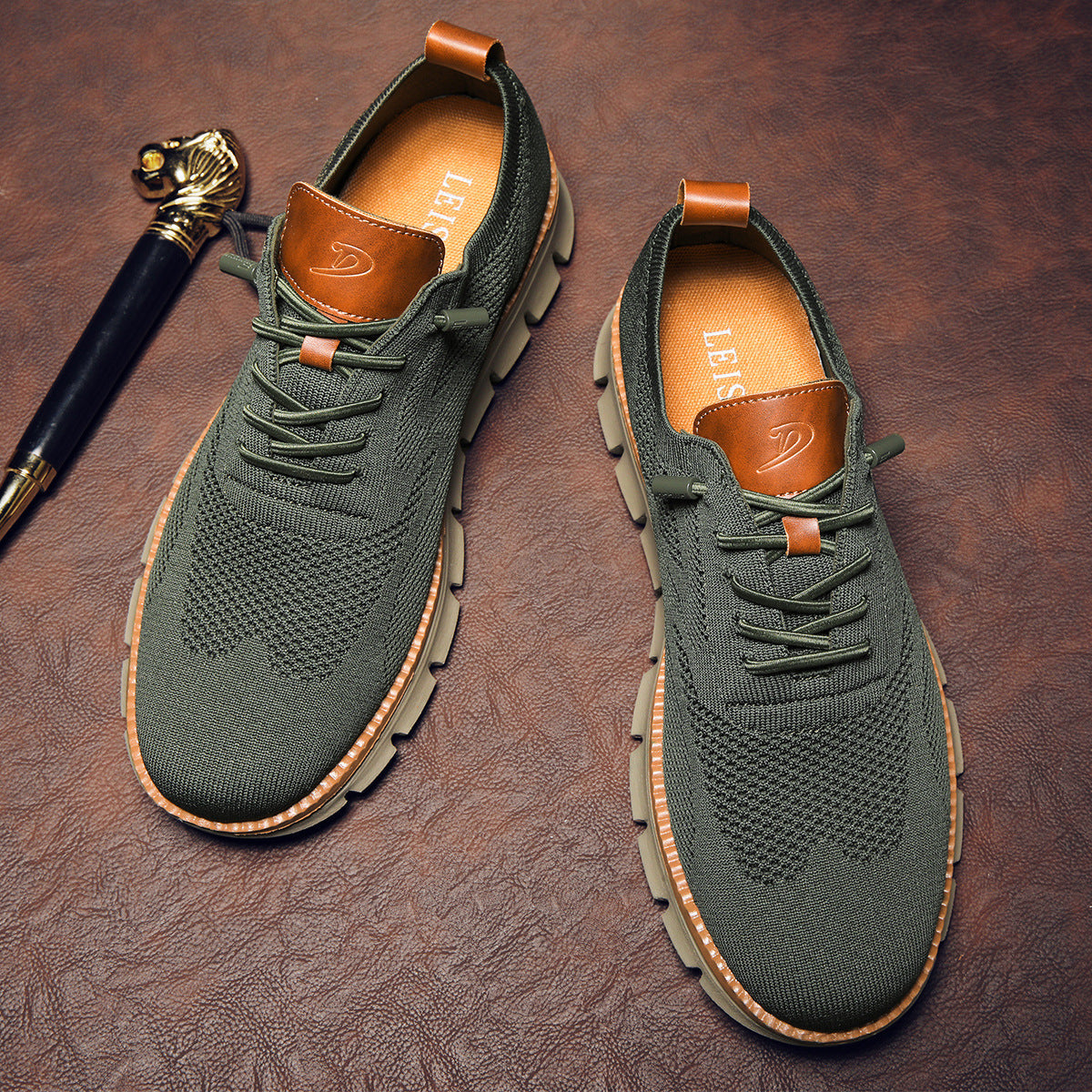 LETTO – Zapatillas ortopédicas transpirables para hombre