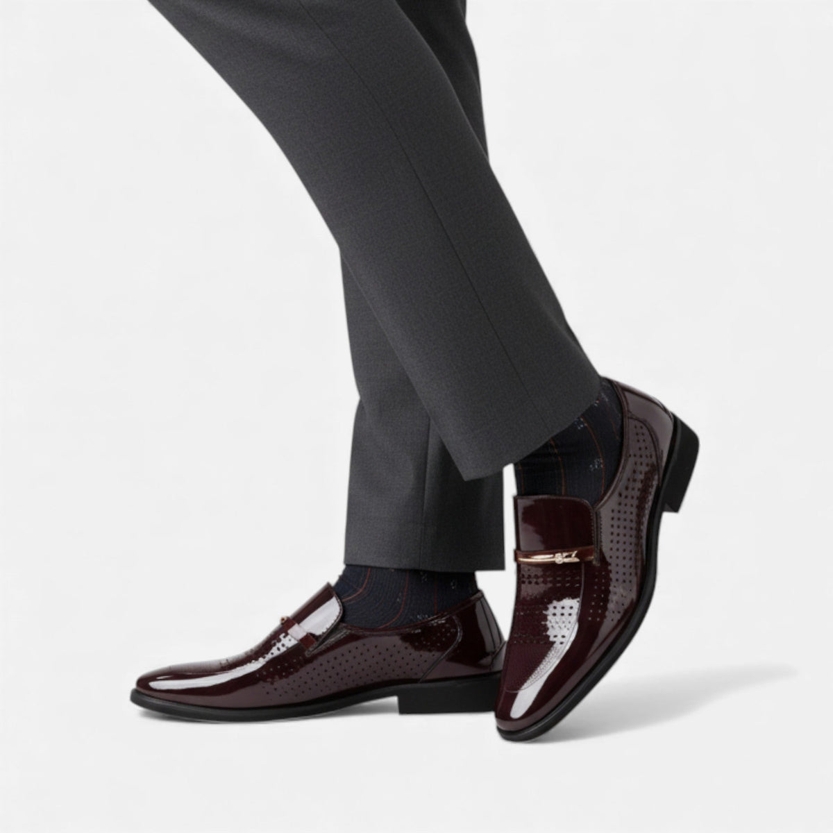 Fernando | Mocasines Brillantes de Vestir para Hombre con Estilo Clásico 4