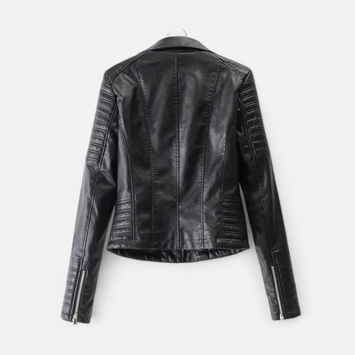 Isabel | Chaqueta de Cuero para Mujer con Diseño Biker Elegante 3