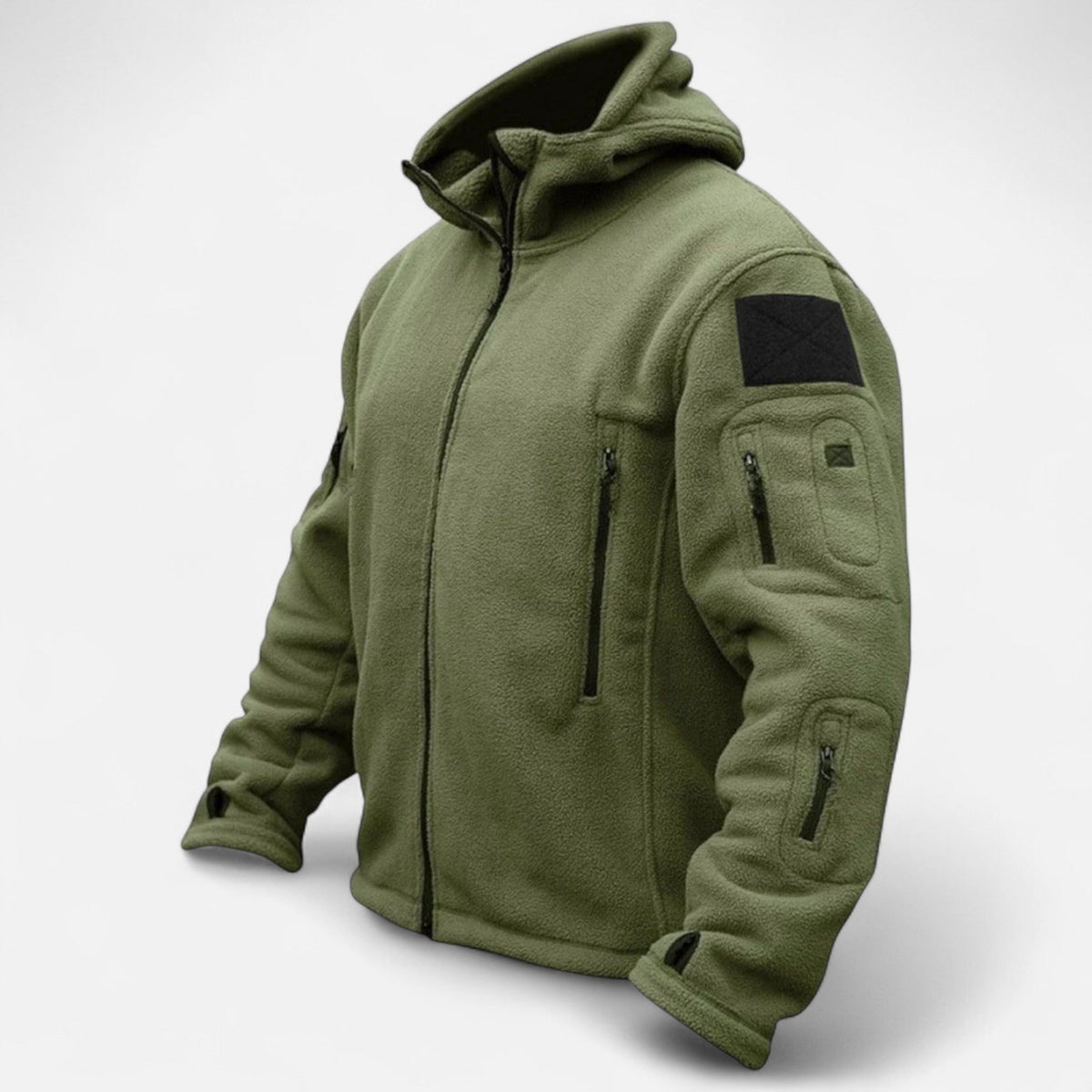 Javier | Chaqueta Táctica de Forro Polar para Hombre con Capucha para Invierno 0