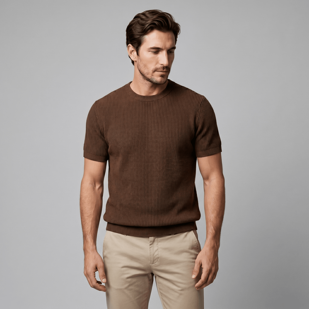 Andrés | Jersey de Punto para Hombre con Textura Vertical - Noa Lagos