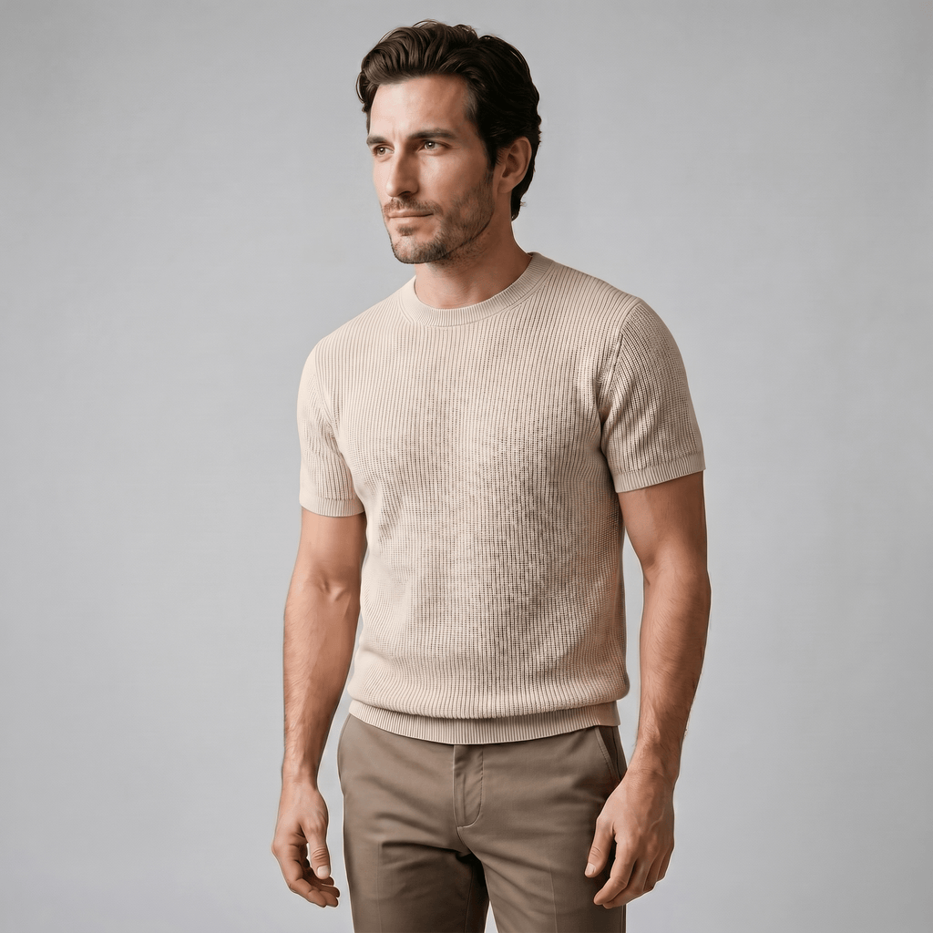 Andrés | Jersey de Punto para Hombre con Textura Vertical - Noa Lagos