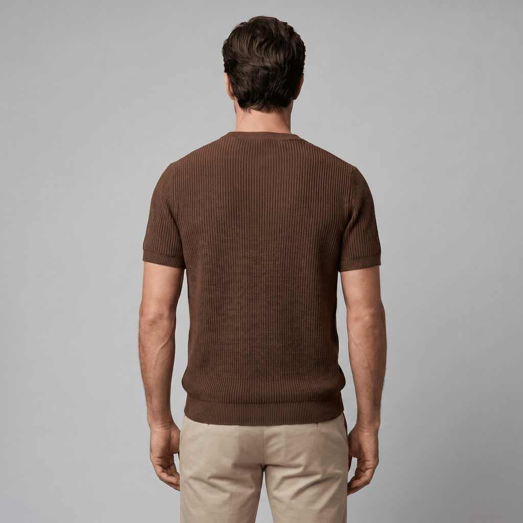 Andrés | Jersey de Punto para Hombre con Textura Vertical - Noa Lagos