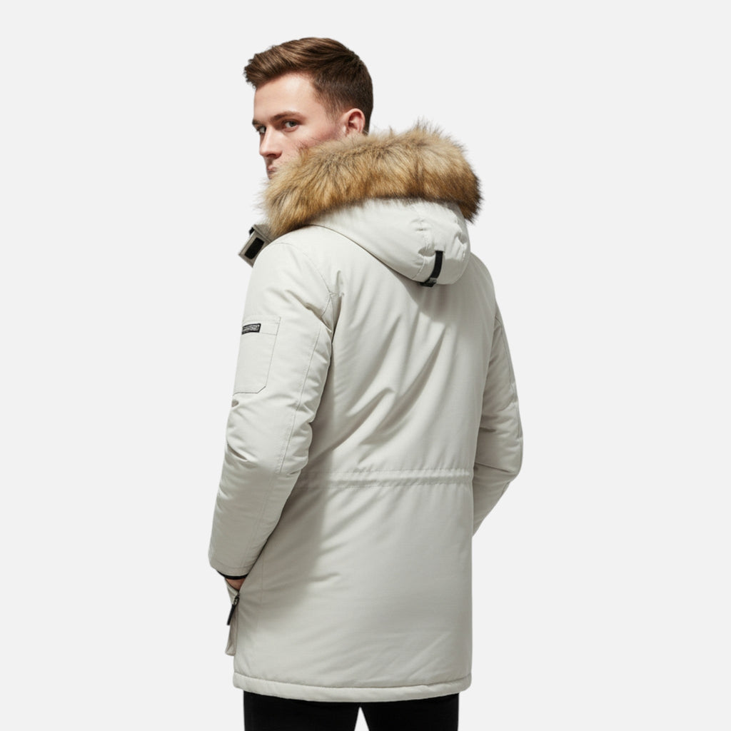 Diego | Parka de Plumón de Invierno para Hombre con Capucha y Forro Polar - Noa Lagos