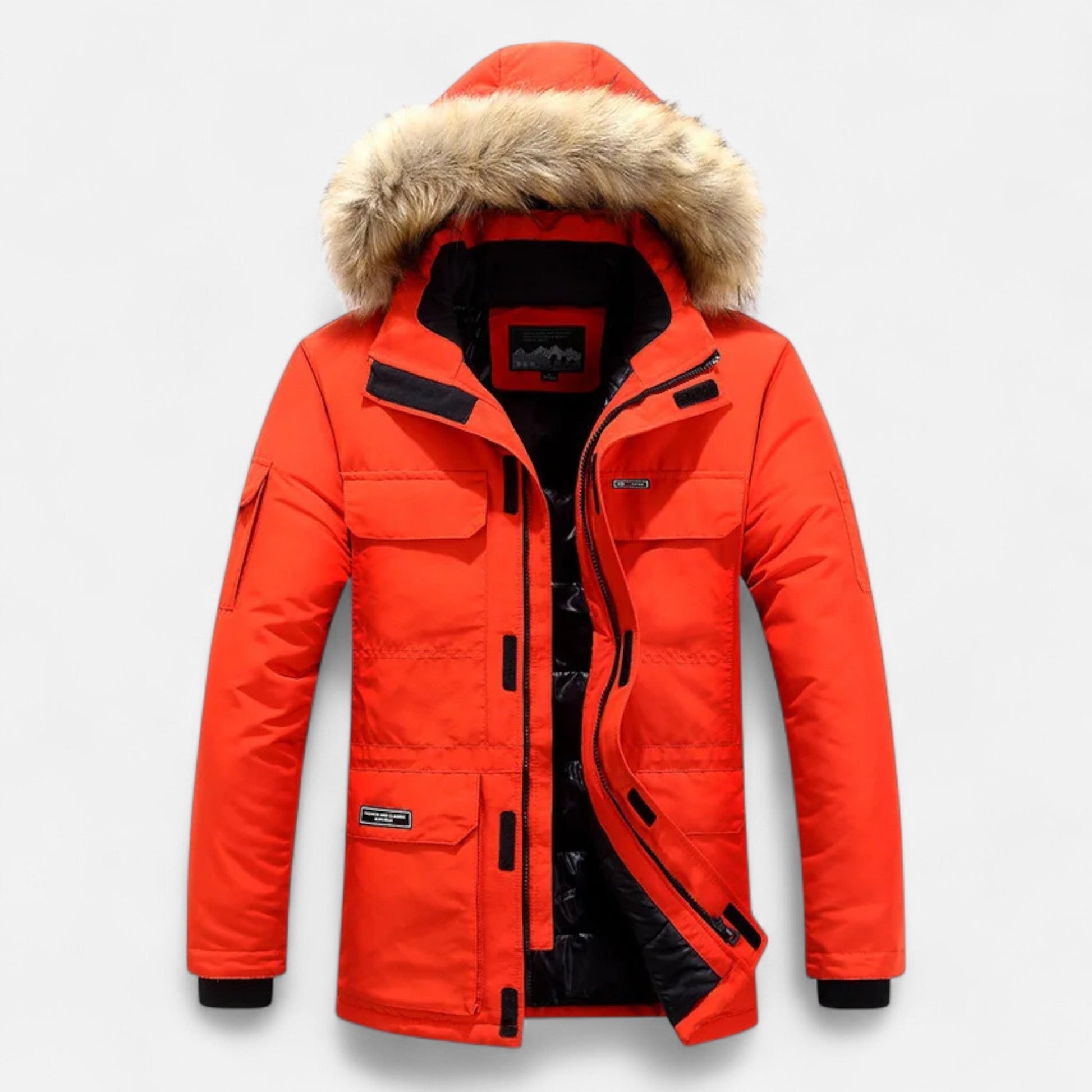 Diego | Parka de Plumón de Invierno para Hombre con Capucha y Forro Polar - Noa Lagos