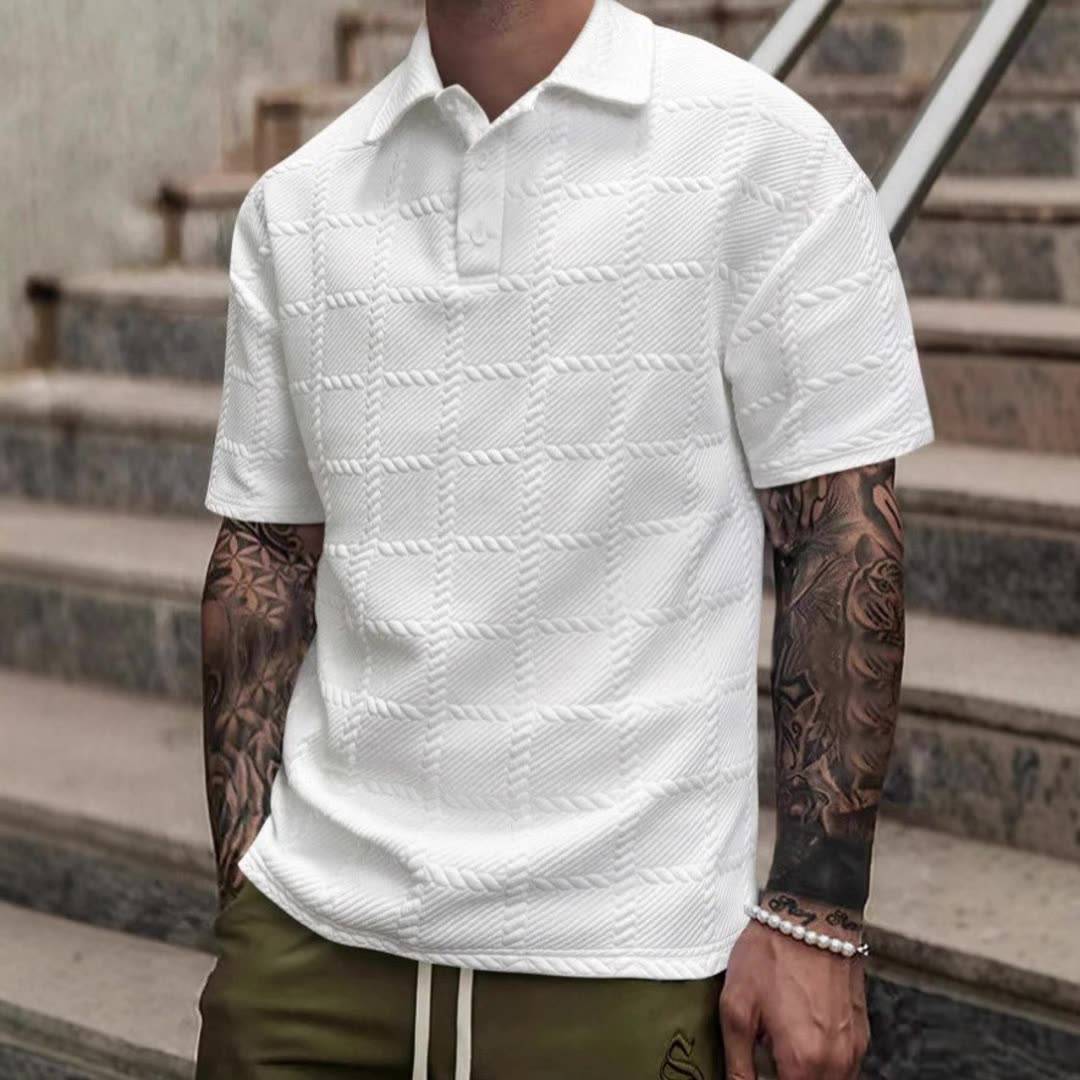 Diego | Polo de Punto de Verano para Hombre con Textura Elegante - Noa Lagos