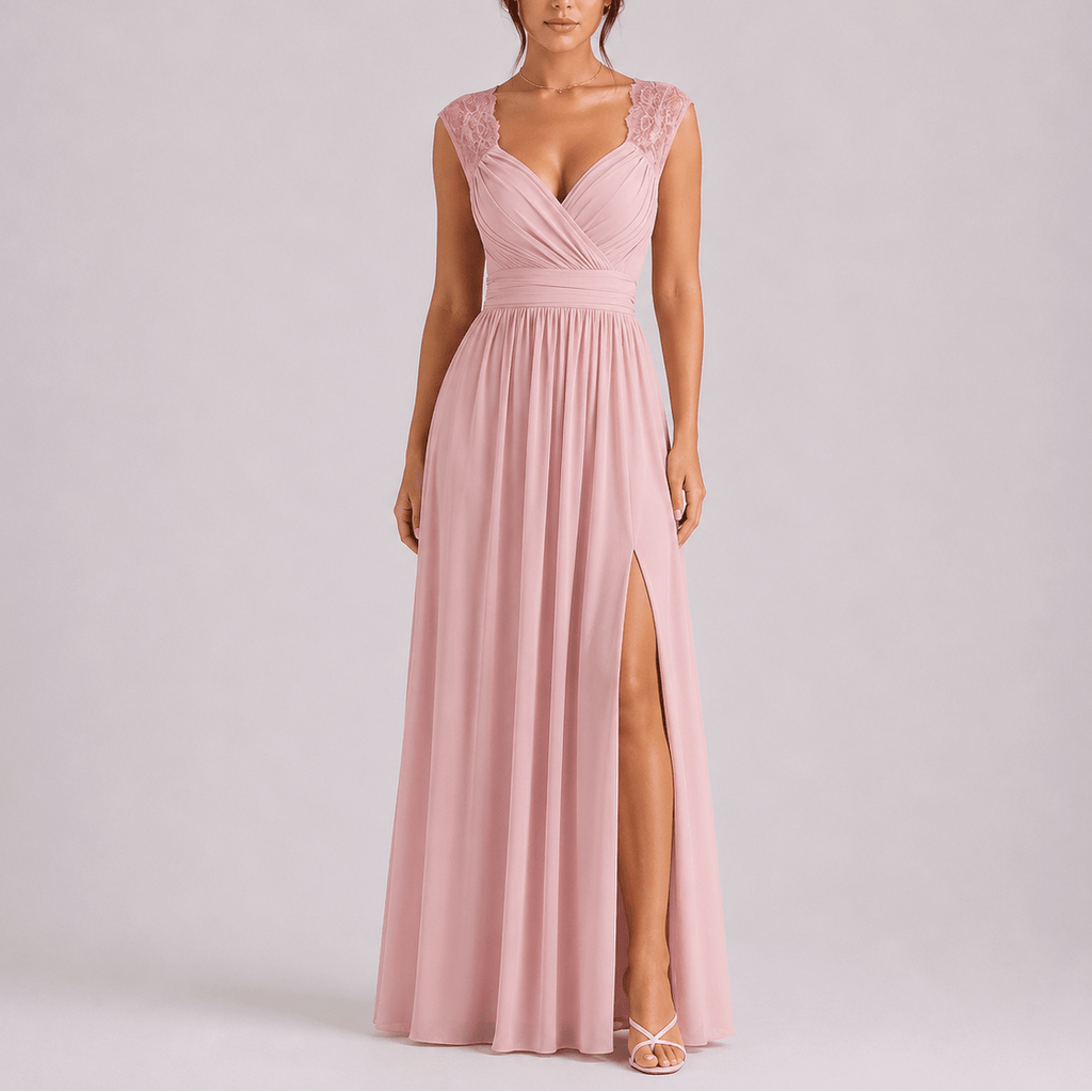 Isabel | Vestido Largo de Noche con Abertura Lateral para Mujer - Noa Lagos