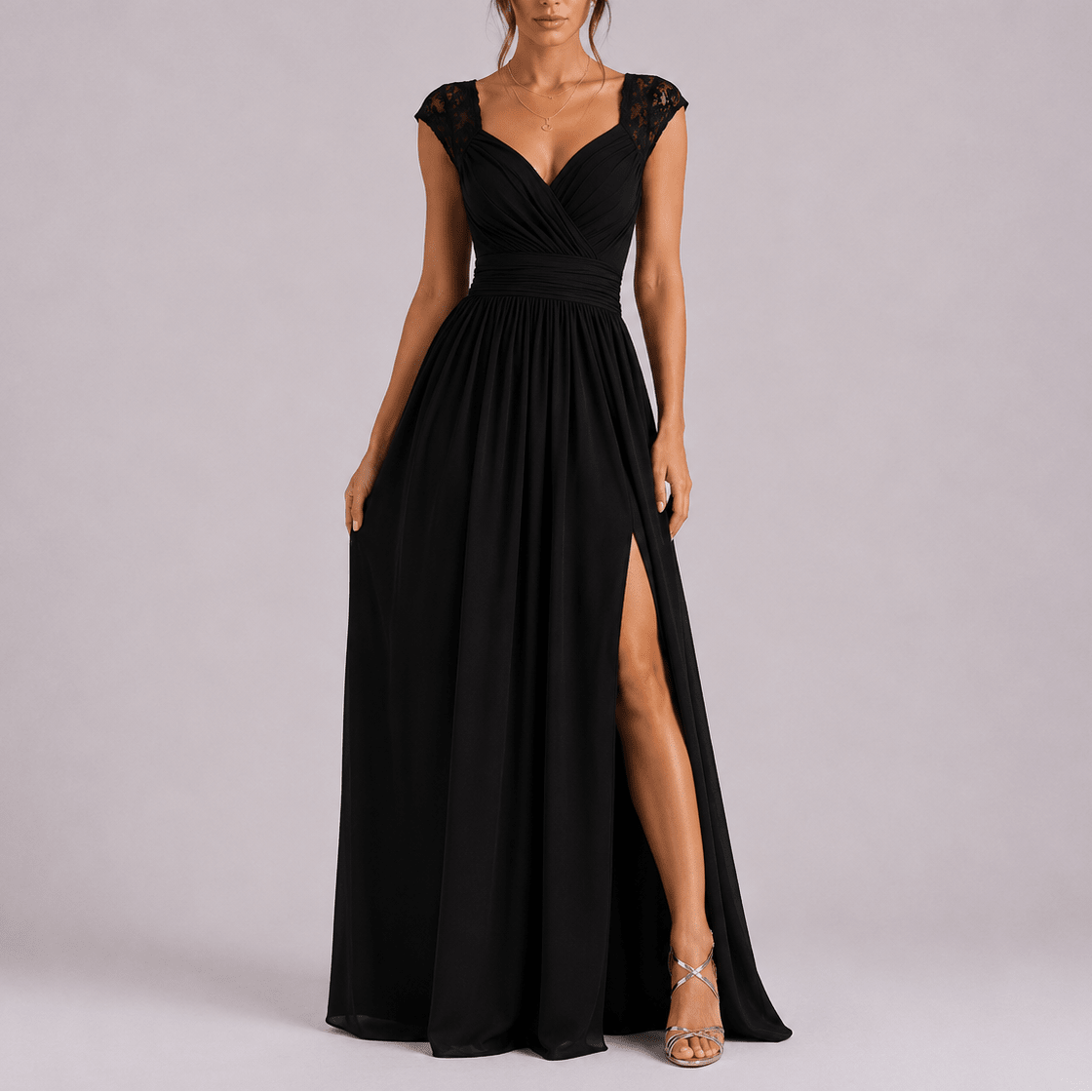 Isabel | Vestido Largo de Noche con Abertura Lateral para Mujer - Noa Lagos