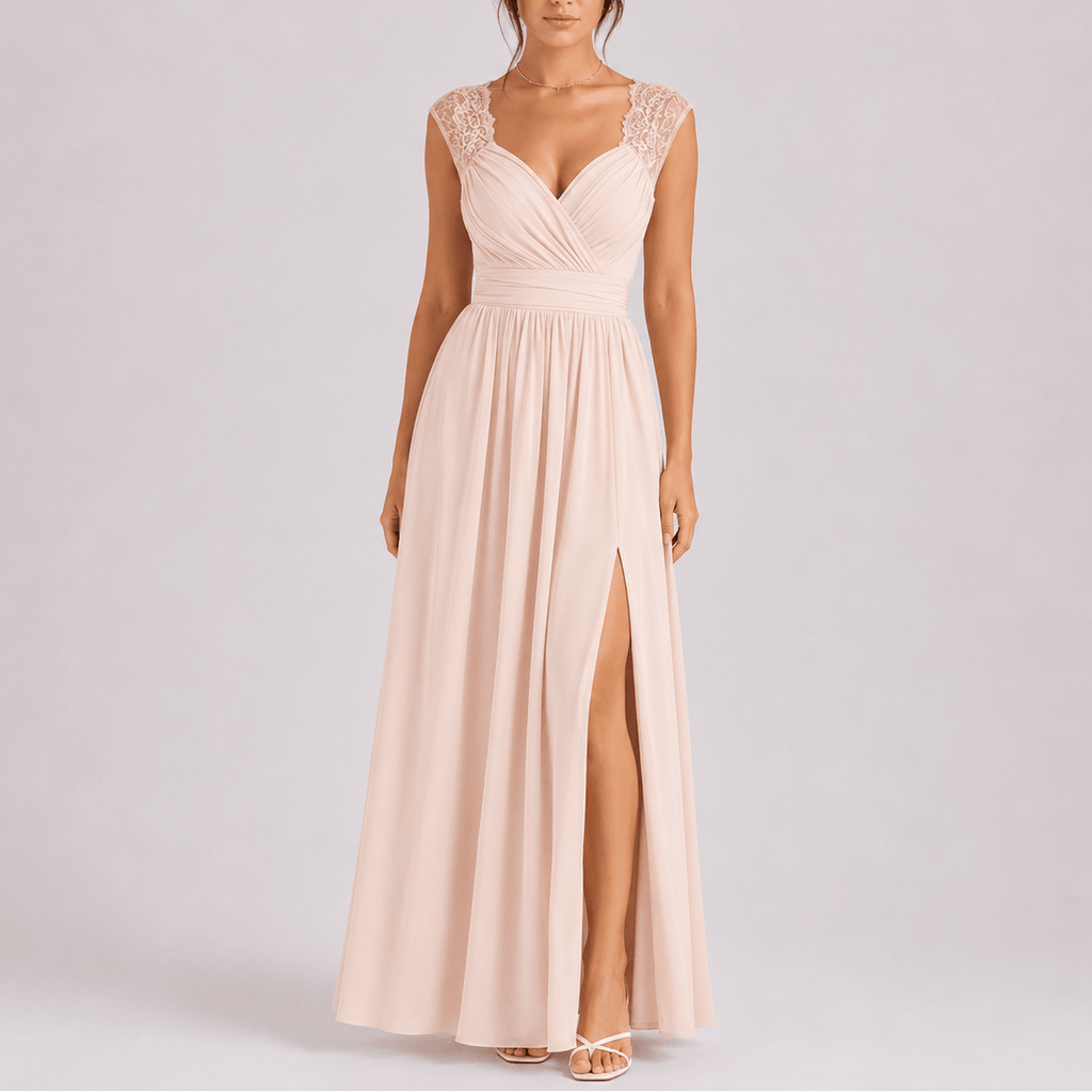 Isabel | Vestido Largo de Noche con Abertura Lateral para Mujer - Noa Lagos