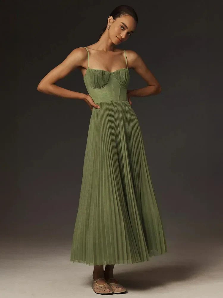 Isabella | Elegante Vestido Largo Plisado para Mujer - Noa Lagos