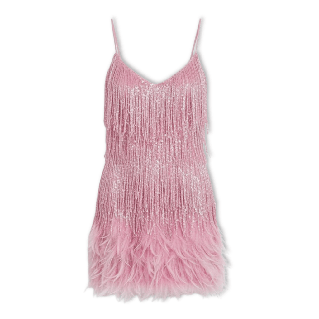 Isabella | Vestido Corto de Noche con Lentejuelas y Plumas para Mujer - Noa Lagos