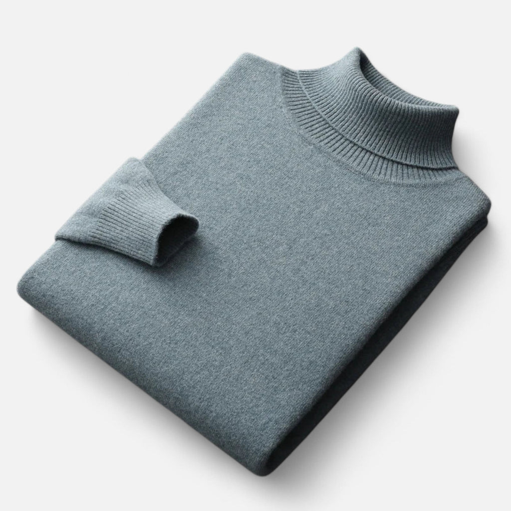 Javier | Jersey Cuello Alto de Lana para Hombre Clásico y Elegante - Noa Lagos