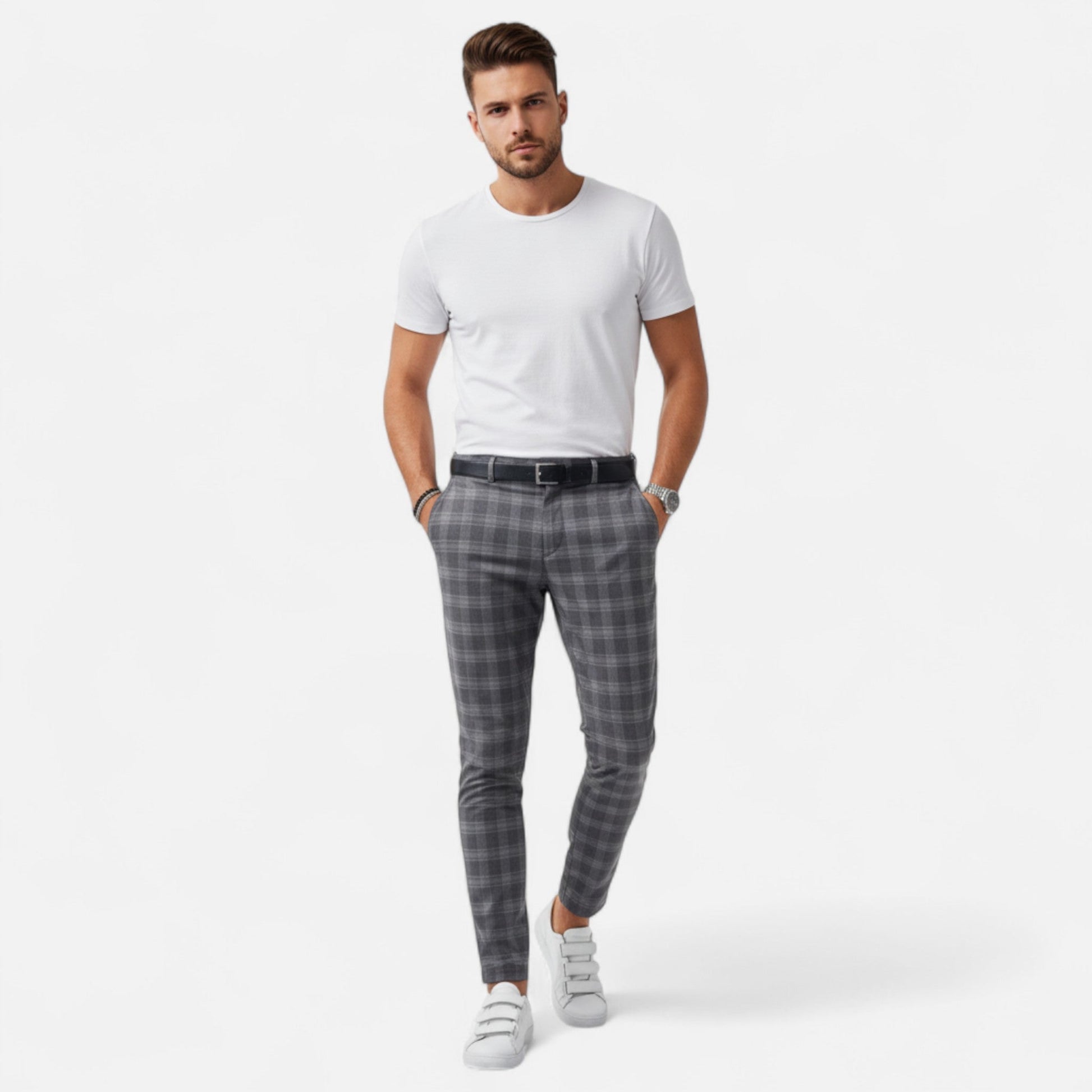 Javier | Pantalón Chino de Cuadros Premium para Hombre - Noa Lagos