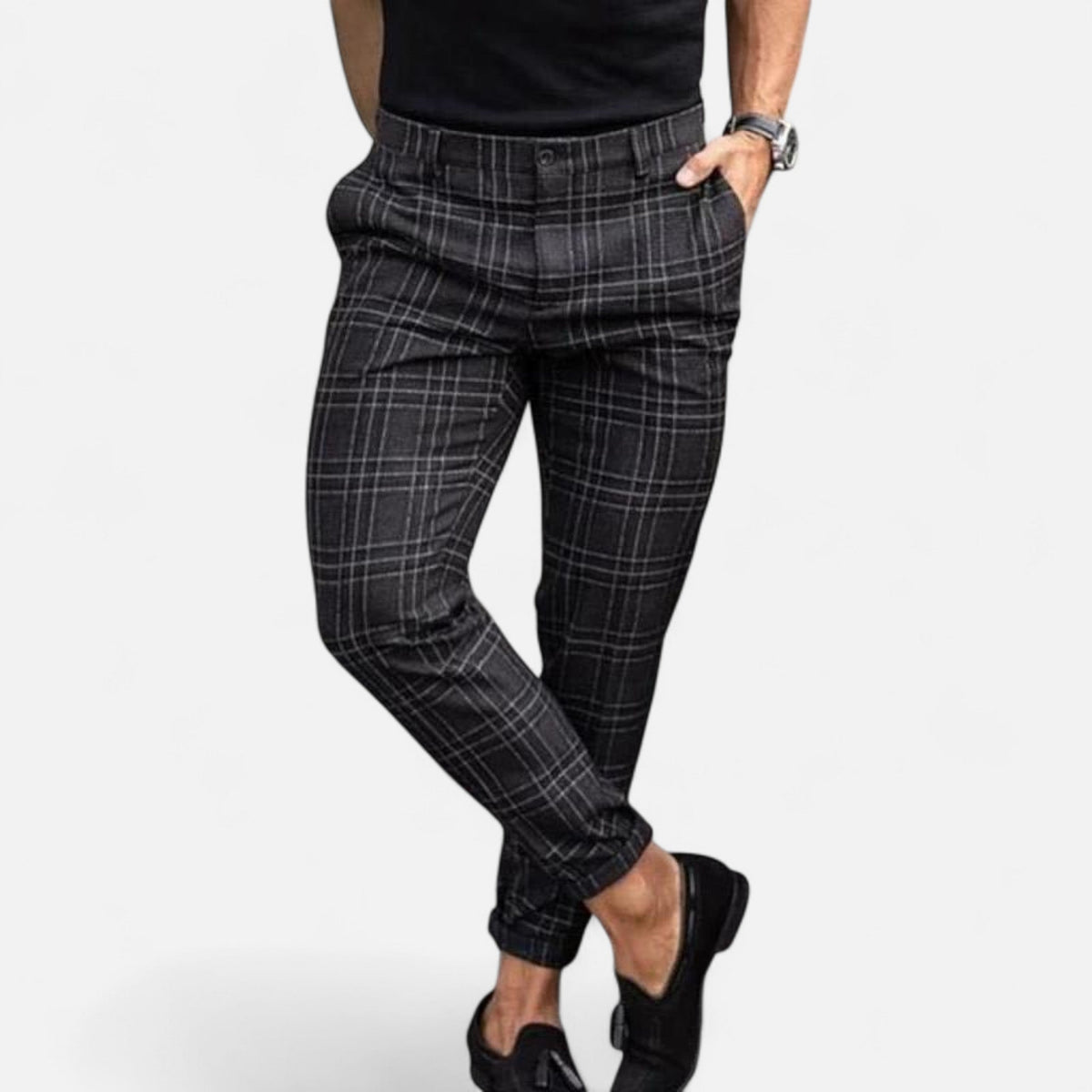 Javier | Pantalón Chino de Cuadros Premium para Hombre - Noa Lagos
