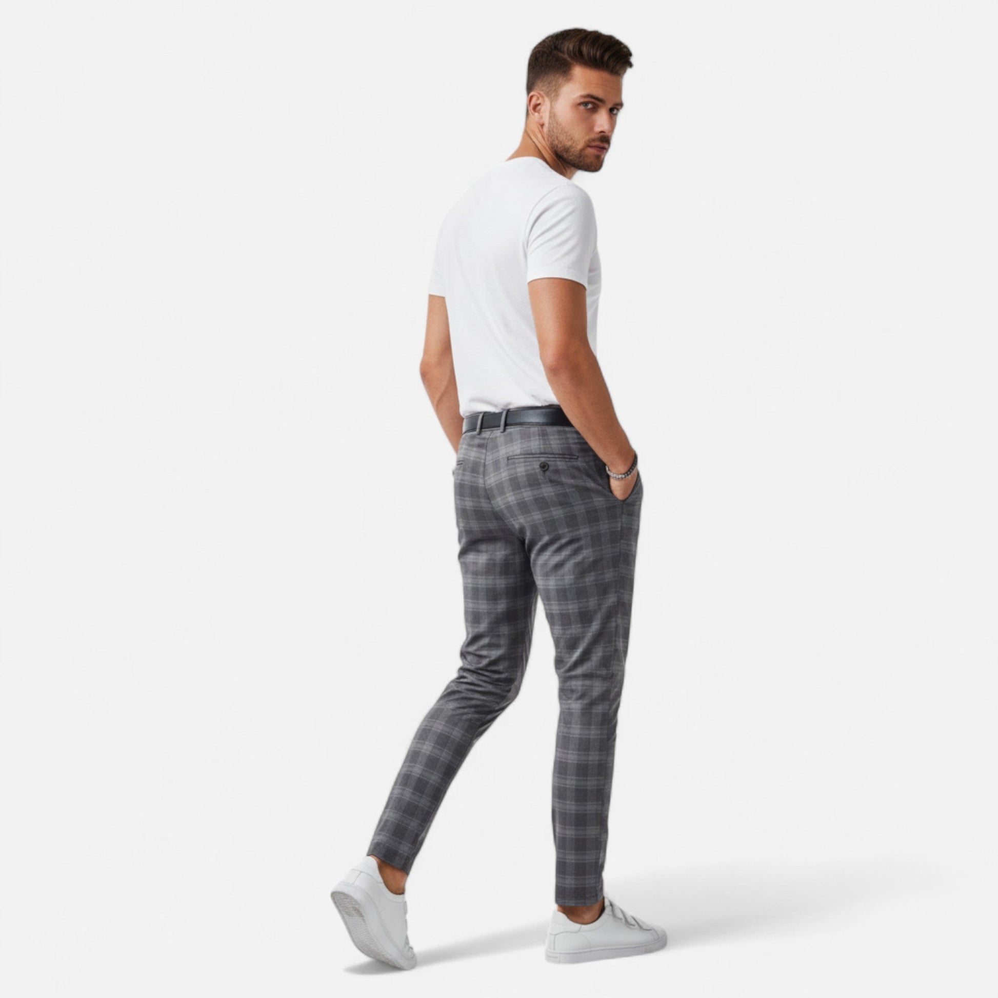 Javier | Pantalón Chino de Cuadros Premium para Hombre - Noa Lagos