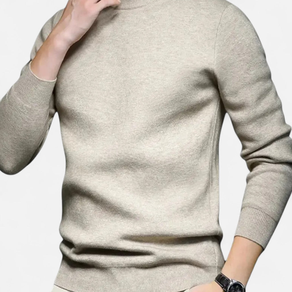 Javier | Suéter de Punto con Cuello Redondo para Hombre de Estilo Atemporal - Noa Lagos