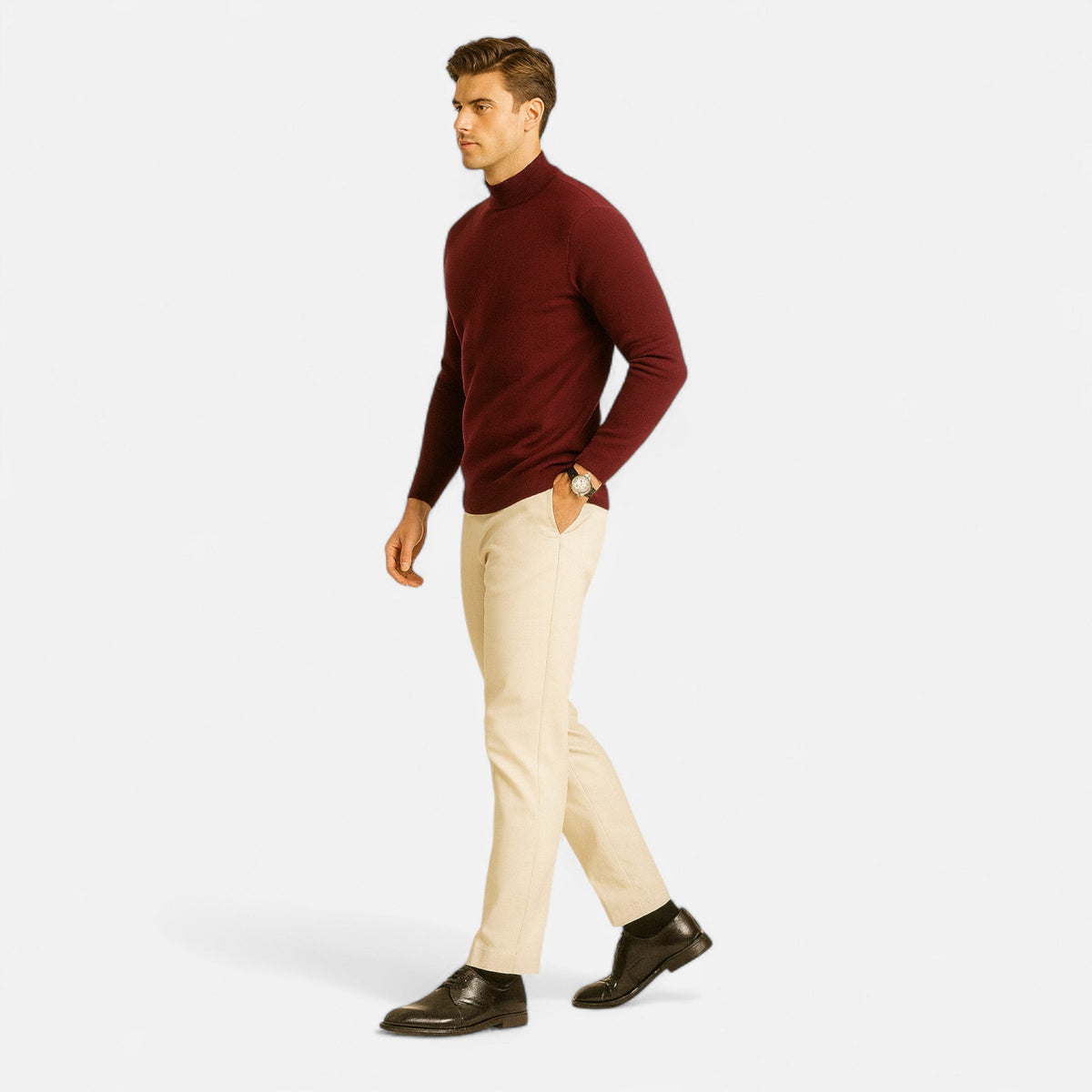 Javier | Suéter de Punto con Cuello Redondo para Hombre de Estilo Atemporal - Noa Lagos