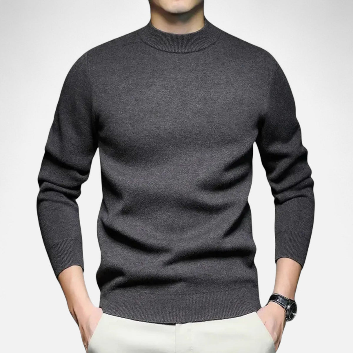 Javier | Suéter de Punto con Cuello Redondo para Hombre de Estilo Atemporal - Noa Lagos
