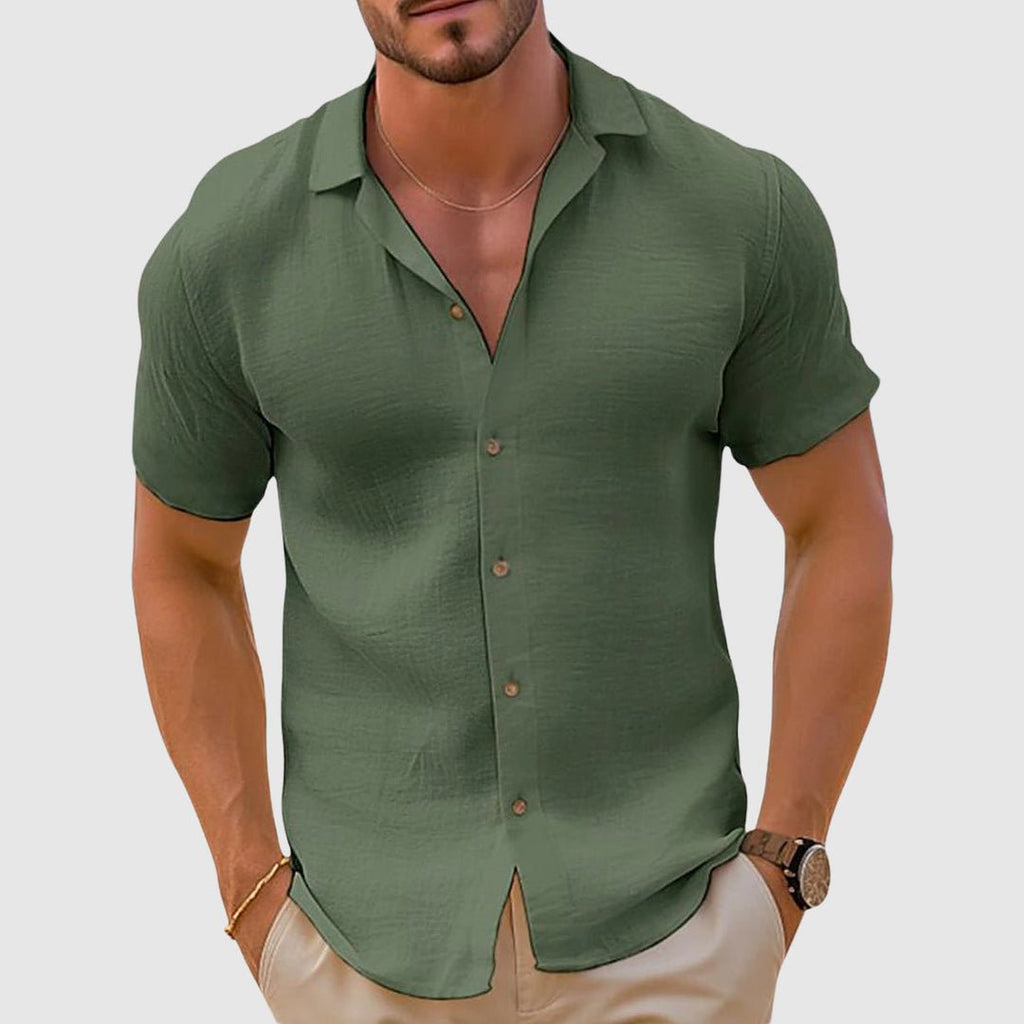 Lorenzo | Camisa de Lino Holgada para Hombre con Diseño Casual - Noa Lagos