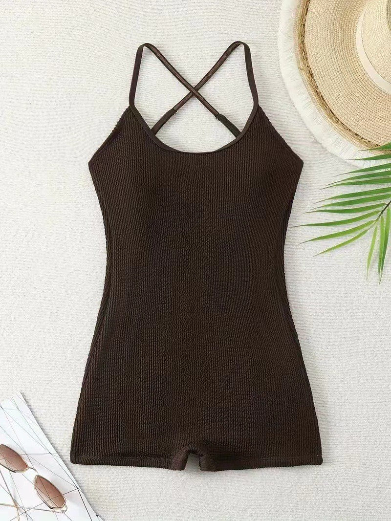 Lucía | Bañador Shorty Deportivo para Mujer con Tejido Texturizado Ideal para Playa - Noa Lagos