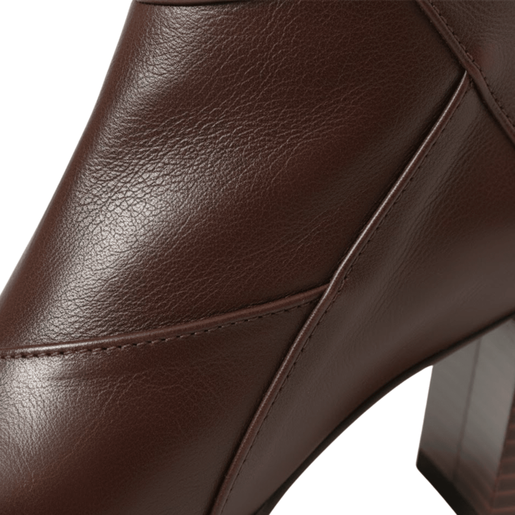 Lucía | Botines de Piel Suave con Tacón Cuadrado para Mujer - Noa Lagos