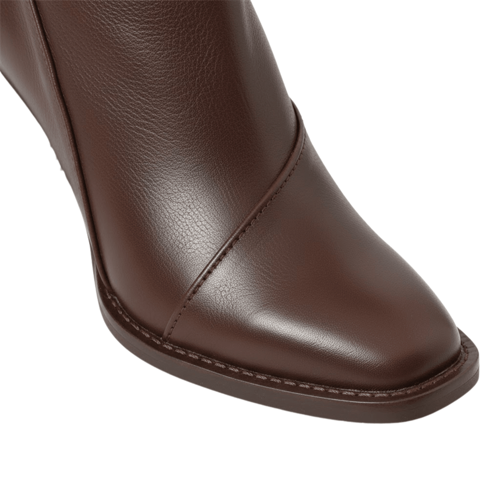 Lucía | Botines de Piel Suave con Tacón Cuadrado para Mujer - Noa Lagos