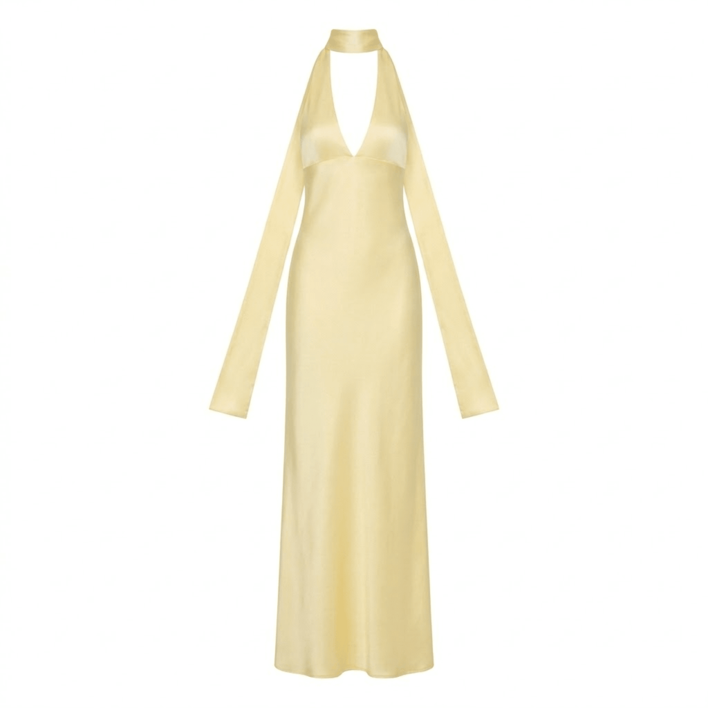 Lucía | Vestido Largo de Noche con Escote Pronunciado para Mujer - Noa Lagos