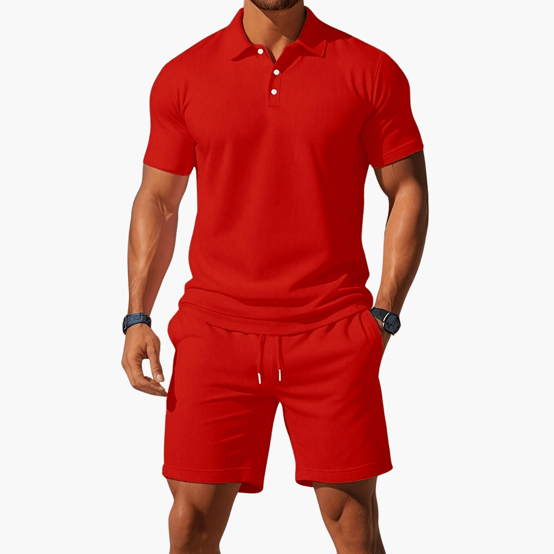 MATEO – Conjunto casual de polo y pantalón corto para hombre - Noa Lagos