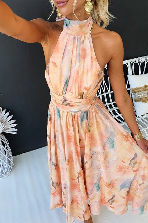 Samantha | Vestido Midi Halter Para Invitada Boda, Graduación, Fiesta - Noa Lagos