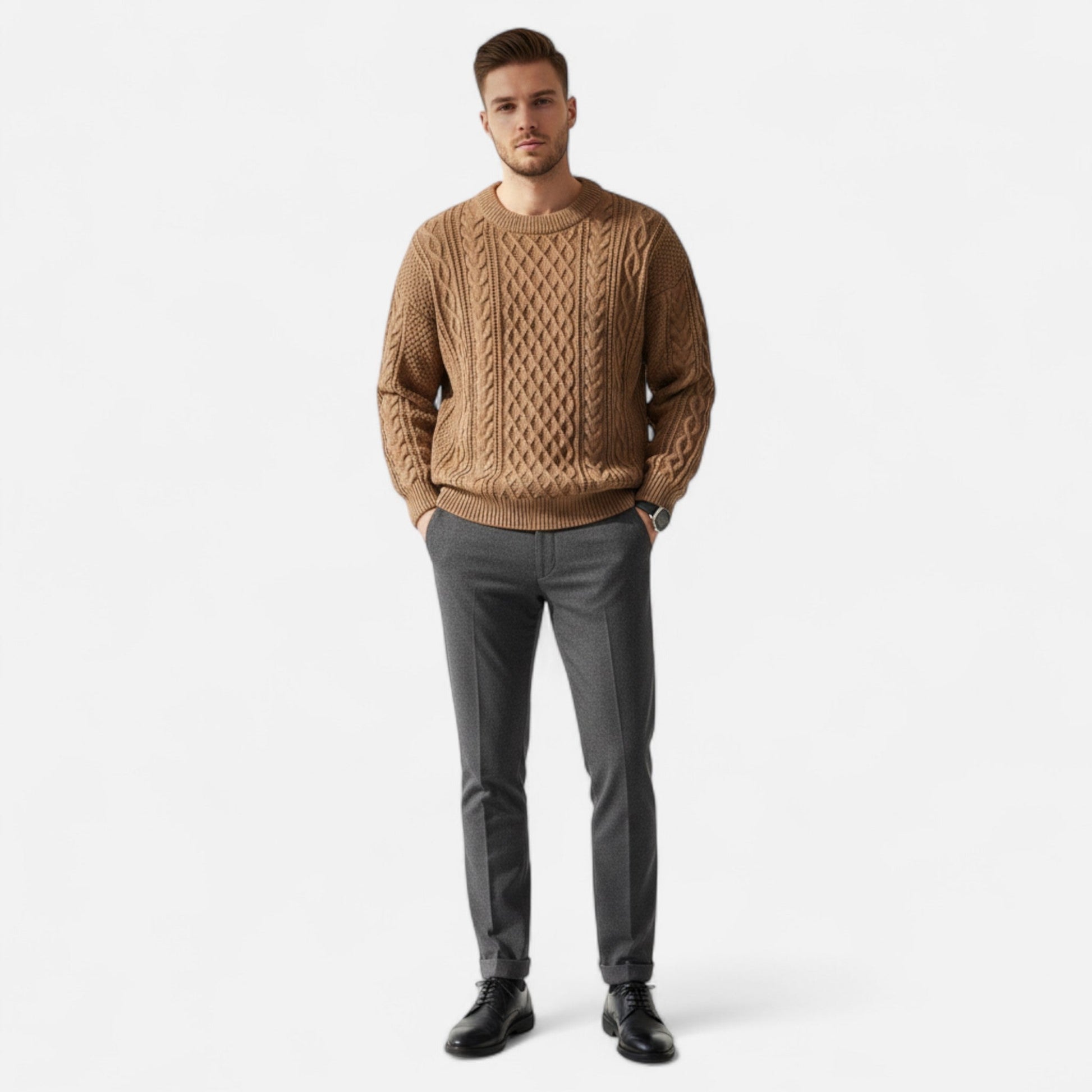 Santiago | Jersey Clásico de Lana Premium para Hombre - Noa Lagos