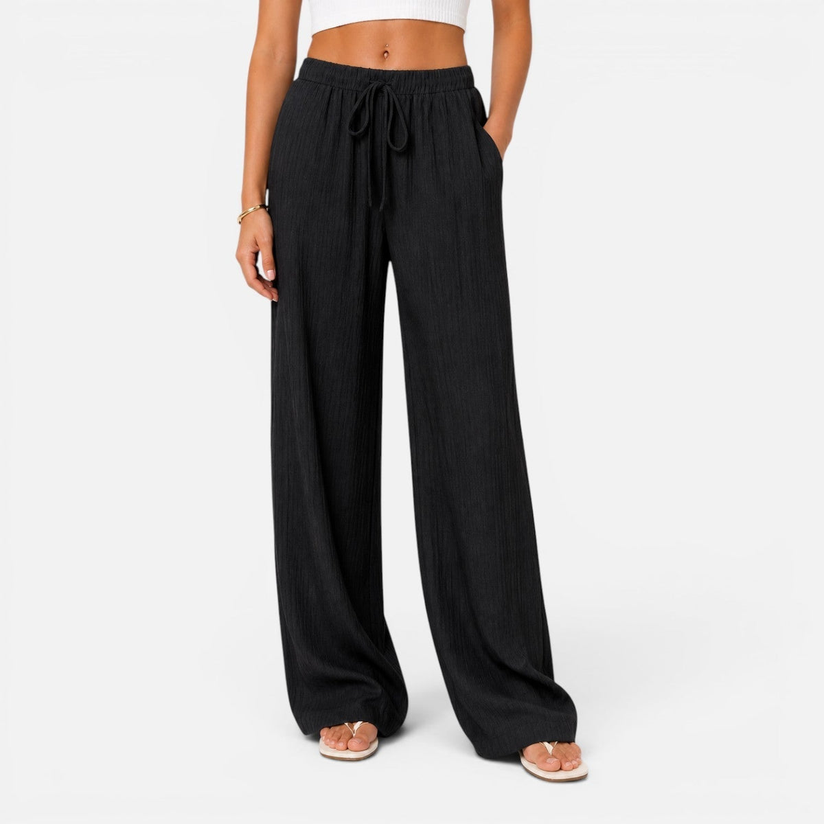Sofía | Pantalón Palazzo Ajustable para Mujer con Cintura Elástica - Noa Lagos