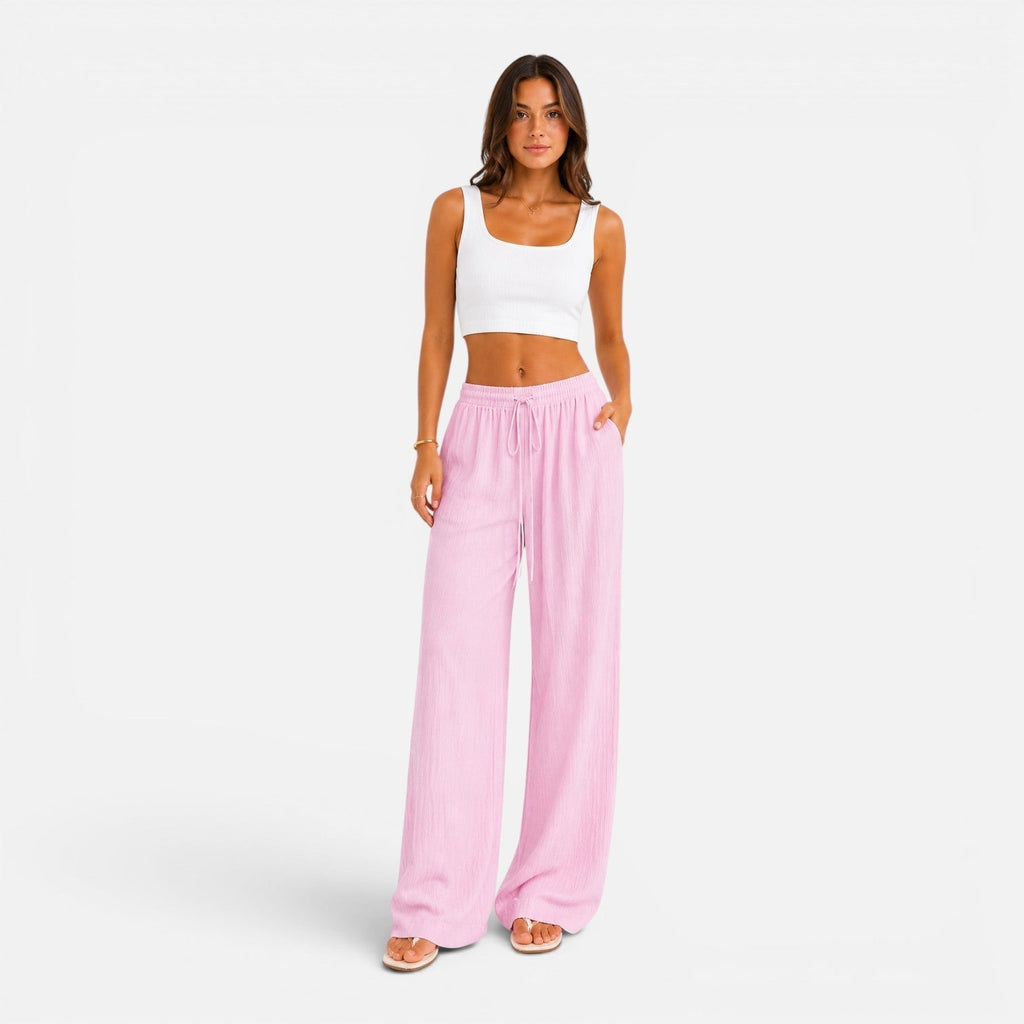 Sofía | Pantalón Palazzo Ajustable para Mujer con Cintura Elástica - Noa Lagos