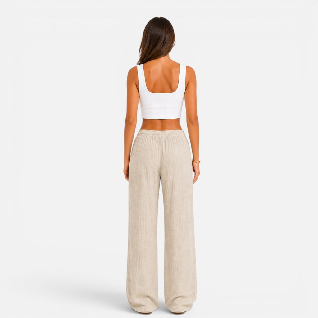 Sofía | Pantalón Palazzo Ajustable para Mujer con Cintura Elástica - Noa Lagos
