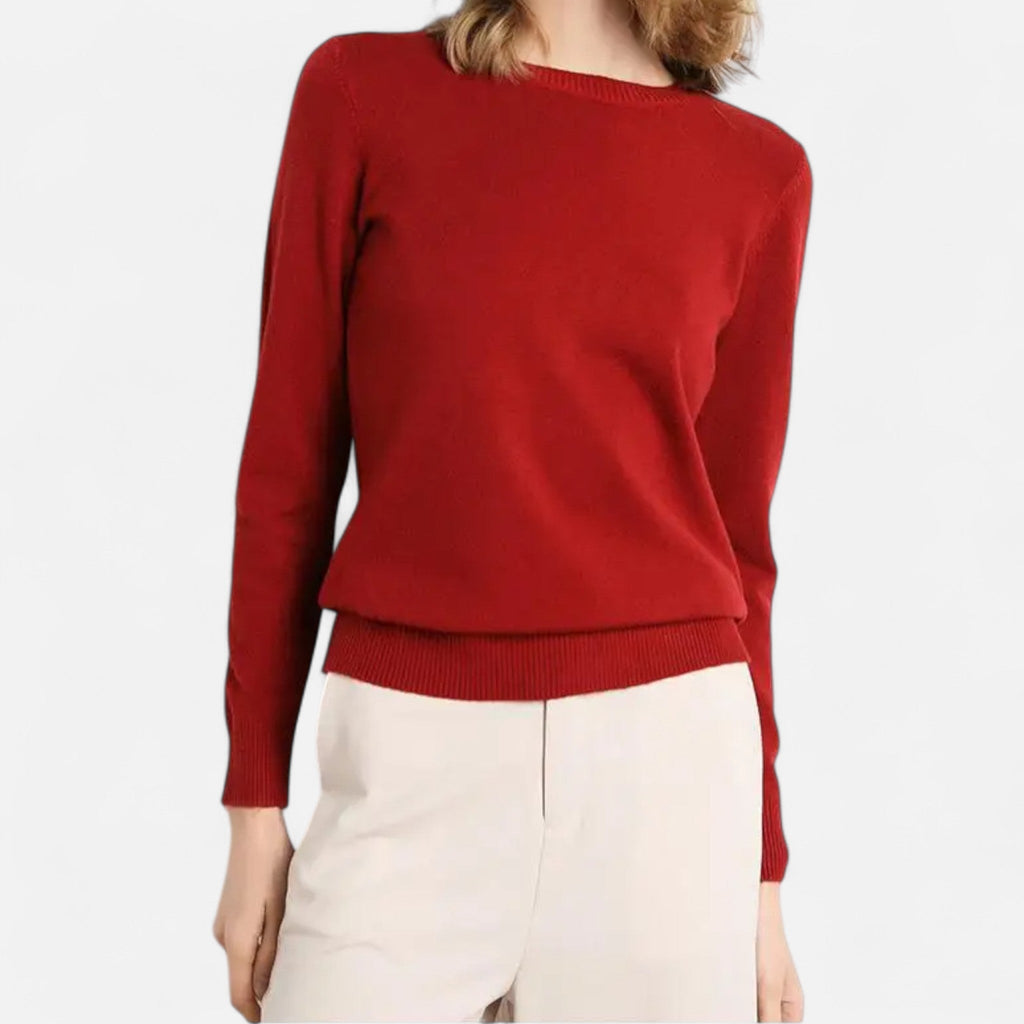 Sofía | Suéter de Lana Merino para Mujer con Cuello Redondo Elegante - Noa Lagos