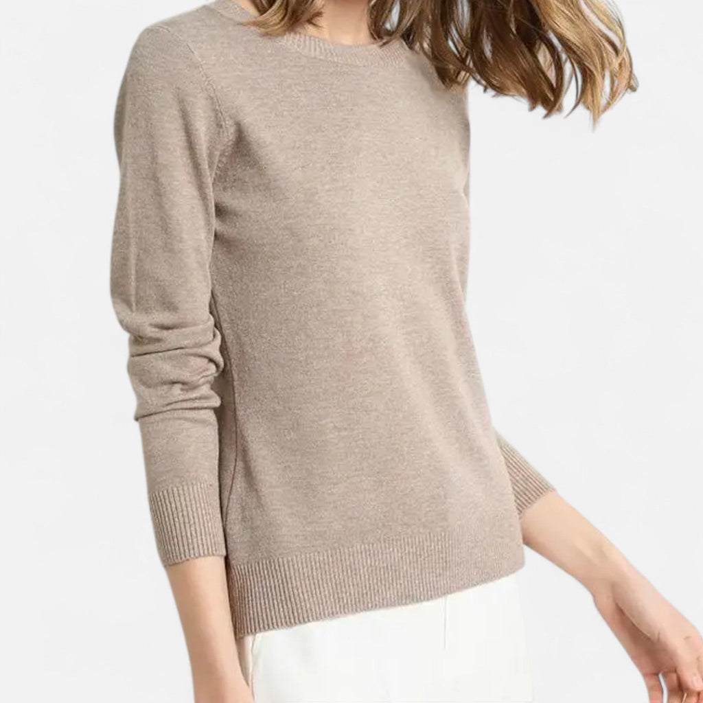 Sofía | Suéter de Lana Merino para Mujer con Cuello Redondo Elegante - Noa Lagos